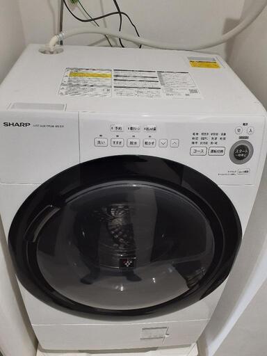 値下げ ドラム式洗濯乾燥機 SHARP ES-S7F 新品同様