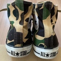 【美品】CONVERSE ALL STAR 迷彩柄 コンバース オールスター 27.0cmの画像