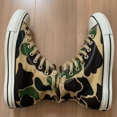 【美品】CONVERSE ALL STAR 迷彩柄 コンバース オールスター 27.0cmの画像