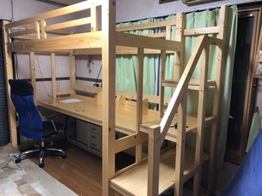 木製　ロフトベッド