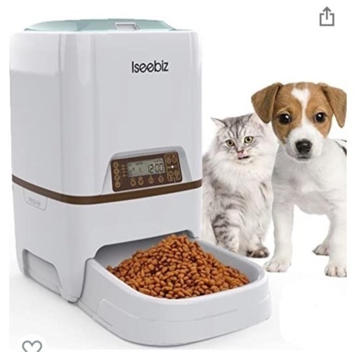 自動給餌器 Iseebiz 猫 犬用ペット5L