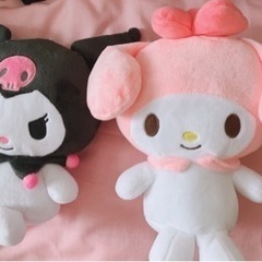 サンリオ マイメロ クロミ ぬいぐるみ 2つ