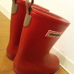 スタンプル(stample) レインブーツ　16.0cm 赤の画像