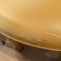 IDC大塚家具 ダイニングチェア 本革 ハイバック 2脚セットの画像