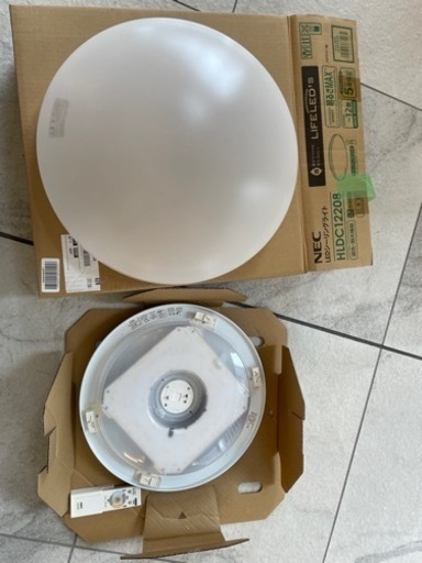 LEDシーリングライト1セット　NEC