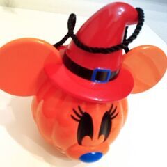 ハロウィン　カボチャミッキーおかし容器