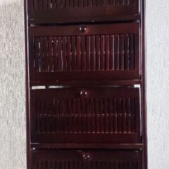 アジアン バンブーチェスト ダークブラウン