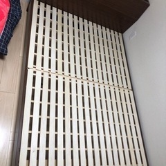 三重県亀山市　ダブルベッド　フレームのみ