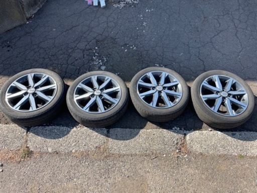 【軽自動車タイヤ4本セット】ニッサン純正ホイール、ワイパー付き