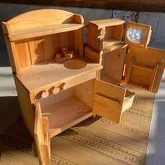 娘が使っていた、木製キッチンセット😊5000円💕