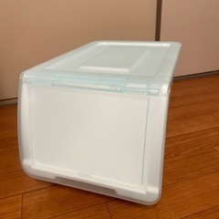 〔幅26〕収納ケース Nフラッテ ハーフ(ターコイズブルー)