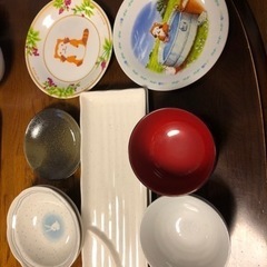 茶碗等、単身赴任セット　中古品