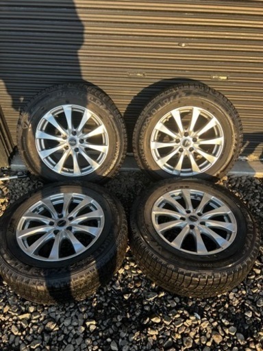 ハリアー等225/65R17 DUNLOP ダンロップWINTERMAX03 2020年式ホイールセット