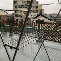 ニトリ　アルミＸ型物干しの画像