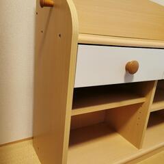 キッズ　ランドセルラック　収納棚の画像