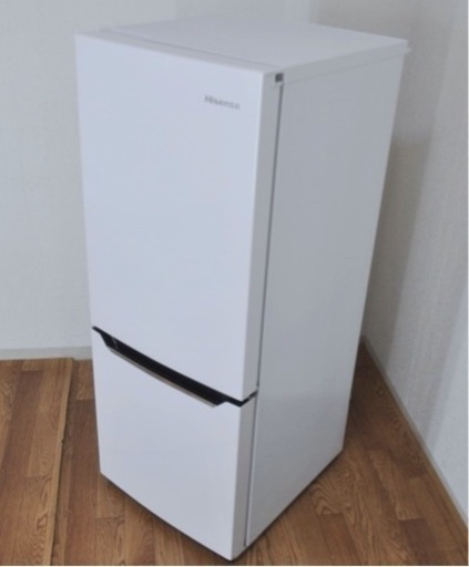 (送料無料) 2021年 極美品 150L 冷蔵庫 2ドア 霜取り不用 強化ガラストレイ LED照明⑤