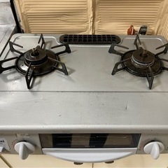 リンナイ グリル付二口ガステーブルコンロ