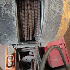 RYOBI 電動ウィンチ W1-195 本体２台+リモコン１本 中古 ワイヤー交換一台の画像