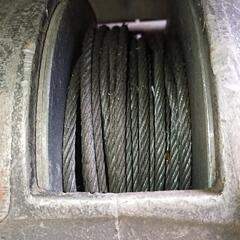 RYOBI 電動ウィンチ W1-195 本体２台+リモコン１本 中古 ワイヤー交換一台の画像