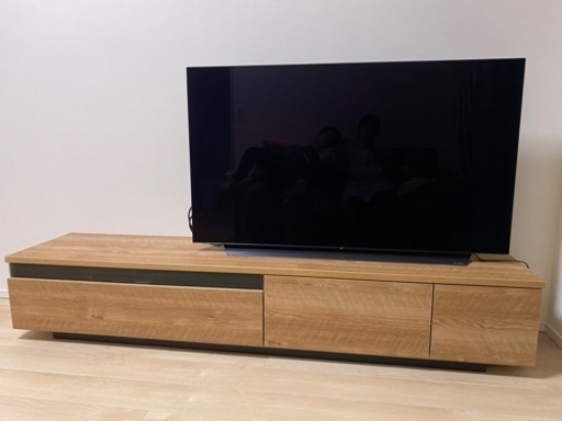 LOWYA 200cmテレビボード　シャビーナチュラル　日本製　200cm 定価54990円