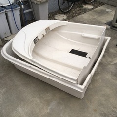 免許不要　分割ボート  エレキ　サイドフロートセットの画像