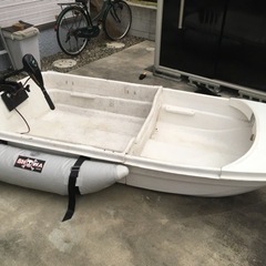 免許不要　分割ボート  エレキ　サイドフロートセットの画像