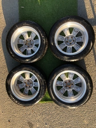 デリカD5(CV5W)純正ホイールタイヤセット ホイール18㌅7.0J+38 タイヤ225/55R18