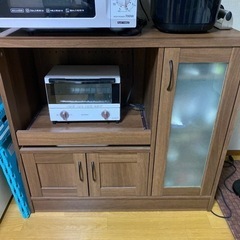 【受付終了】キッチン家電収納 ロータイプ