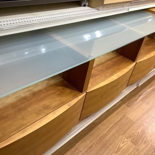 3枚扉ガラストップテレビボード売ります！