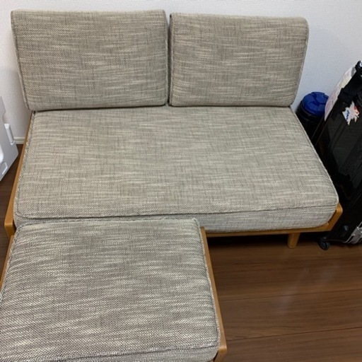 値下げ！unico アルベロ　2シータソファ➕オットマン