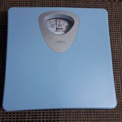 アナログ　タニタ体重計　水色