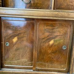 アンティーク　ケヤキ　水屋箪笥　茶箪笥　飾り棚の画像