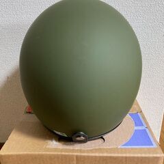 バイク用ヘルメット　モスグリーンの画像