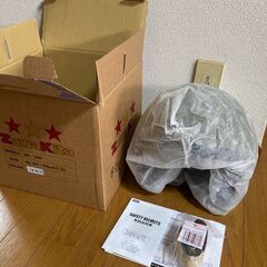 バイク用ヘルメット　モスグリーンの画像