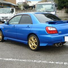 H13 インプレッサ　WRX NB 4WDターボ 純正17AW 社外マフラー ステアマチック R4年自動車税込み 15870の画像