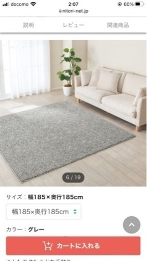 ニトリシャギーラグ