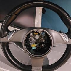 ポルシェ 純正ステアリング ハンドル 美品! 981 ボクスター ポルシェ 純正 革 ステアリング ハンドル 991