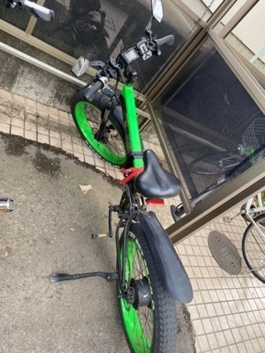電動折りたたみファットバイク　自転車