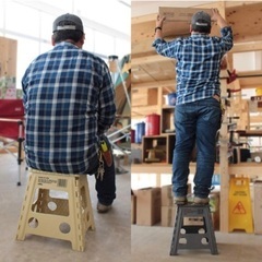 踏み台　折りたたみチェア　イス　アウトドアの画像