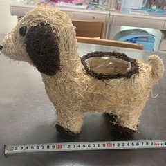 犬のプランター　小物入れの画像