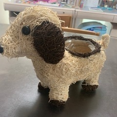 犬のプランター　小物入れの画像