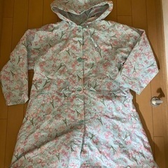 【値下げ！中古】レインコート　130cm  雨ガッパ　合羽　マザウェイズ　子供　ガールズ　小学校　通学用の画像
