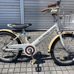 【子ども用自転車】18インチ 前後タイヤ、サドル新品❗️サイドス...