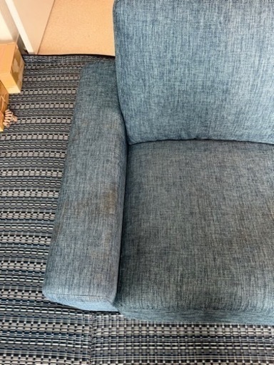 ニトリ　ソファ　ブルー系　中古
