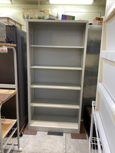 スチール 書庫 TS-36K オープンラック 本棚 ホワイトグレー 収納