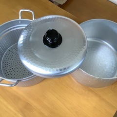 パスタ鍋　２２cm  使ってください(断捨離中)の画像