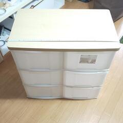 無料！アイリス★ウッドトップチェスト★美品の画像