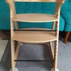 ７日まで記載 ベビーチェア ハイチェア 机付き