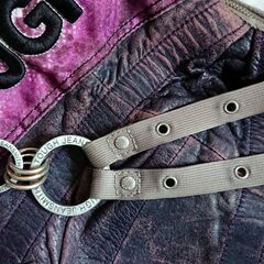 TOUGH ショルダーバッグ　革　パープル　紫　タフの画像