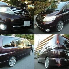 ☆車検2年付！H21年セレナHIGHWAYSTAR Vセレクション 左右パワスラ TVナビ 後席用モニター 18インチAW☆東京/大田区【下取OK】の画像